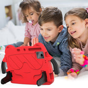 For DOOGEE T30 Pro 11 2023 Ice Baby EVA Shockproof Hard PC Tablet Case(Rose Red+Black)