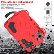 For DOOGEE T30 Pro 11 2023 Ice Baby EVA Shockproof Hard PC Tablet Case(Rose Red+Black)