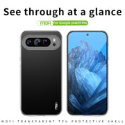 For Google Pixel 9 Pro MOFI Ming Series Transparent Ultra-thin TPU Phone Case(Transparent)