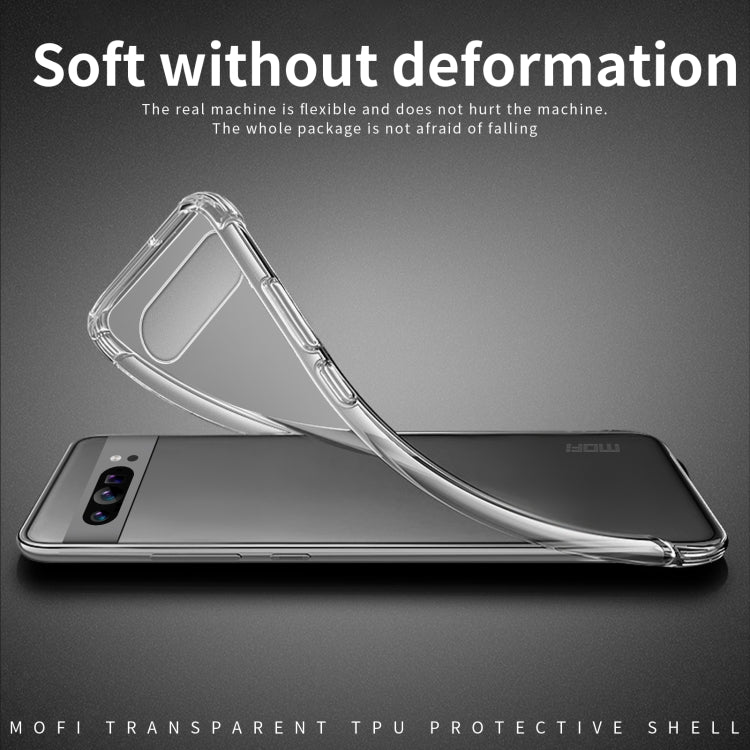 For Google Pixel 9 Pro MOFI Ming Series Transparent Ultra-thin TPU Phone Case(Transparent)