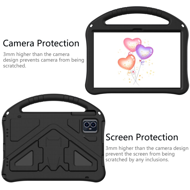 For Teclast M50 HD 10.1 / M50 Pro EVA Shockproof Tablet Case with Holder(Black)