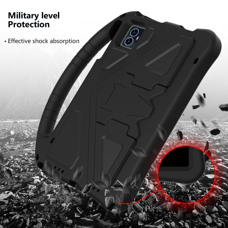 For Teclast M50 HD 10.1 / M50 Pro EVA Shockproof Tablet Case with Holder(Black)