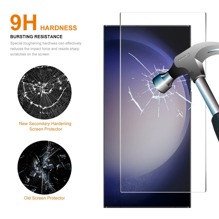For Samsung Galaxy S24 Ultra 5G ENKAY 0.18mm High Aluminum-silicon Tempered Glass Film, Support Ultrasonic Fingerprint Unclock