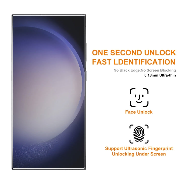 For Samsung Galaxy S24 Ultra 5G ENKAY 0.18mm High Aluminum-silicon Tempered Glass Film, Support Ultrasonic Fingerprint Unclock