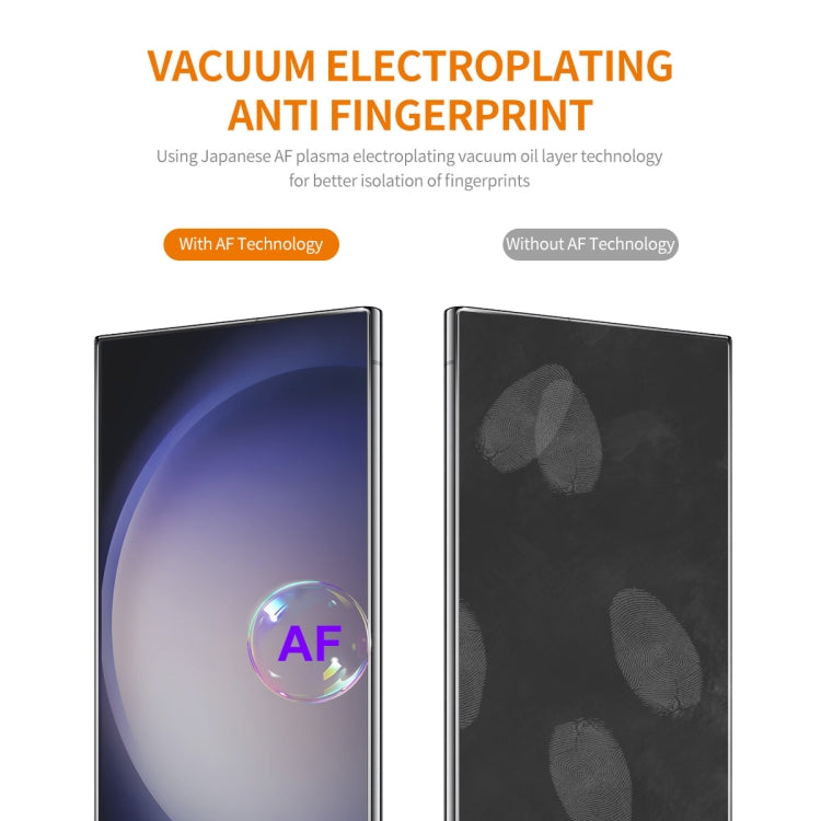 For Samsung Galaxy S24 Ultra 5G ENKAY 0.18mm High Aluminum-silicon Tempered Glass Film, Support Ultrasonic Fingerprint Unclock