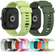 For Redmi Watch 4 Solid Color Silicone Sports Watch Band(Dark Green)