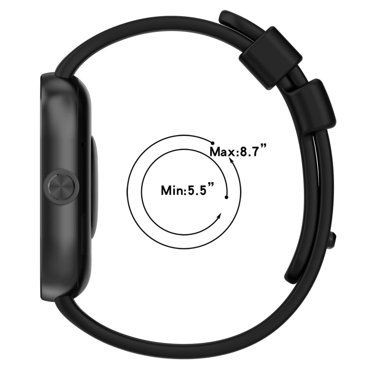 For Redmi Watch 4 Solid Color Silicone Sports Watch Band(Lime Green)