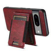 For Google Pixel 8a Suteni H17 Oil Eax Leather Detachable Wallet Phone Case(Red)