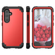For Samsung Galaxy S24+ 5G 3 in 1 Silicone Hybrid PC Shockproof Phone Case(Red) - free shipping - PMC TechLife - Order now!