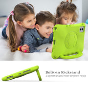 For Samsung Galaxy Tab S9 FE 11 X510 2023 Handle Football Shaped EVA Shockproof Tablet Case(Grass Green)