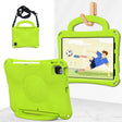 For iPad Pro 11 2024 Handle Football Shaped EVA Shockproof Tablet Case(Grass Green) - iPad Pro 11 2024 Cases by PMC TechLife | Online Shopping South Africa | PMC TechLife | Buy Now Pay Later Mobicred