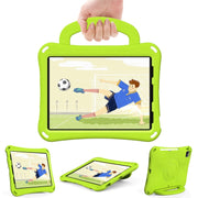 For iPad Pro 11 2024 Handle Football Shaped EVA Shockproof Tablet Case(Grass Green)