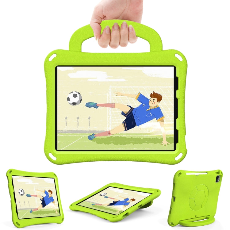 For iPad Pro 11 2024 Handle Football Shaped EVA Shockproof Tablet Case(Grass Green)