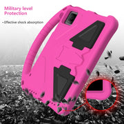 For T-Mobile REVVL Tab 10.36 2023 EVA Shockproof Tablet Case with Holder(Rose Red)
