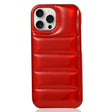 For iPhone 15 Pro Laser Aurora Down Jacket All-inclusive Phone Case(Red) - free shipping - PMC TechLife - Order now!