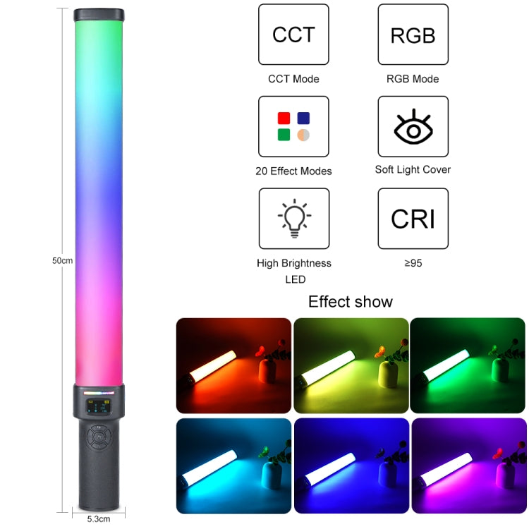 VLOGLITE W270RGB Live Streaming E-Sports Handheld Fill Light LED Studio Light(US Plug)