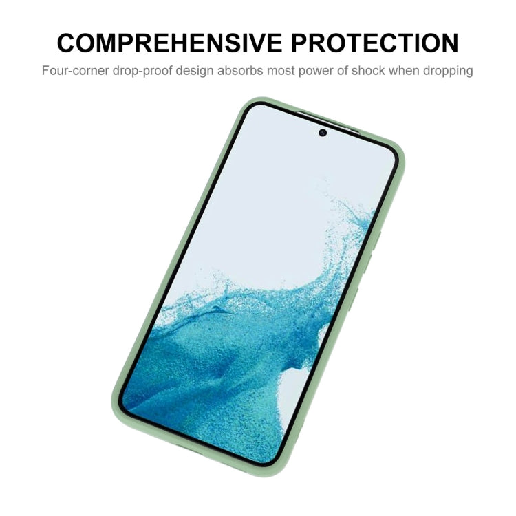 For Samsung Galaxy S24+ 5G ENKAY Liquid Silicone Soft Shockproof Phone Case(Dark Green)