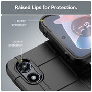 For Motorola Moto G Play 2024 Full Coverage Shockproof TPU Phone Case(Black)