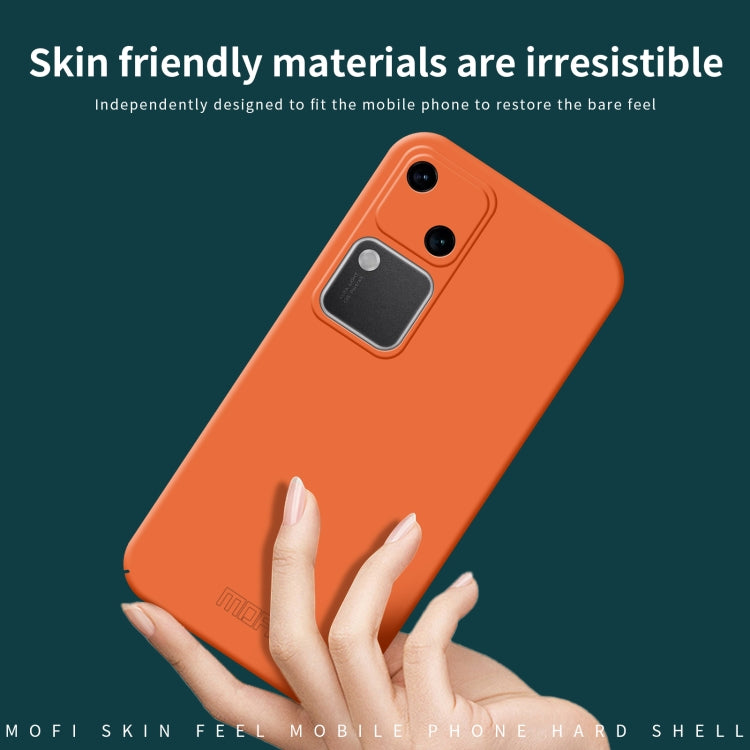 For vivo S18 MOFI Qin Series Skin Feel All-inclusive PC Phone Case(Black)