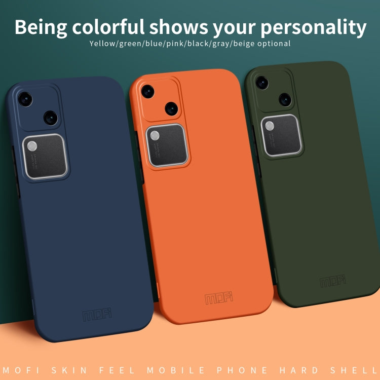 For vivo S18 MOFI Qin Series Skin Feel All-inclusive PC Phone Case(Black)