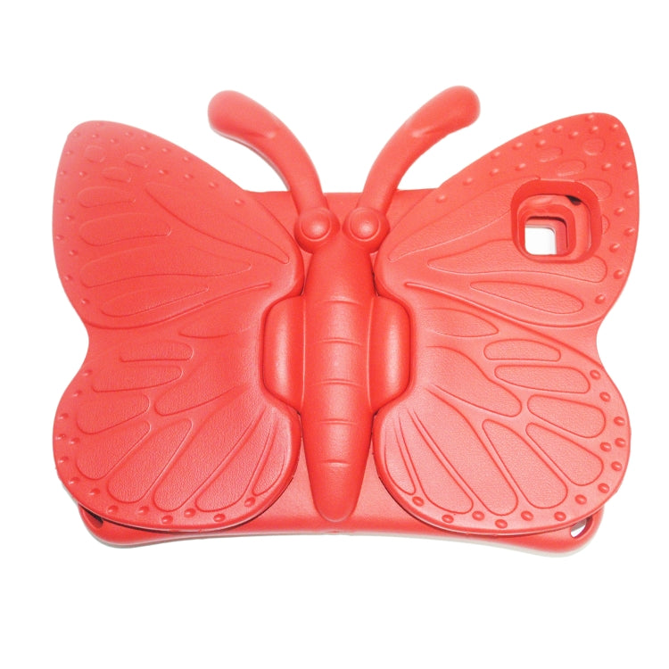 For Honor Pad X8 / X6 /7 Butterfly Bracket Kids EVA Shockproof Tablet Case(Red)