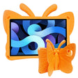 For Honor Pad X8 / X6 /7 Butterfly Bracket Kids EVA Shockproof Tablet Case(Orange) - Huawei by PMC TechLife | Online Shopping South Africa | PMC TechLife | Buy Now Pay Later Mobicred