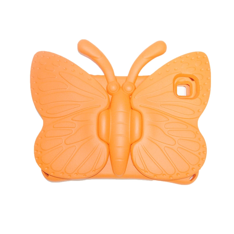 For Honor Pad X8 / X6 /7 Butterfly Bracket Kids EVA Shockproof Tablet Case(Orange)