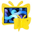 For Honor Pad X8 / X6 /7 Butterfly Bracket Kids EVA Shockproof Tablet Case(Yellow) - Huawei by PMC TechLife | Online Shopping South Africa | PMC TechLife | Buy Now Pay Later Mobicred