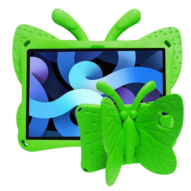 For Honor Pad X8 / X6 /7 Butterfly Bracket Kids EVA Shockproof Tablet Case(Green)