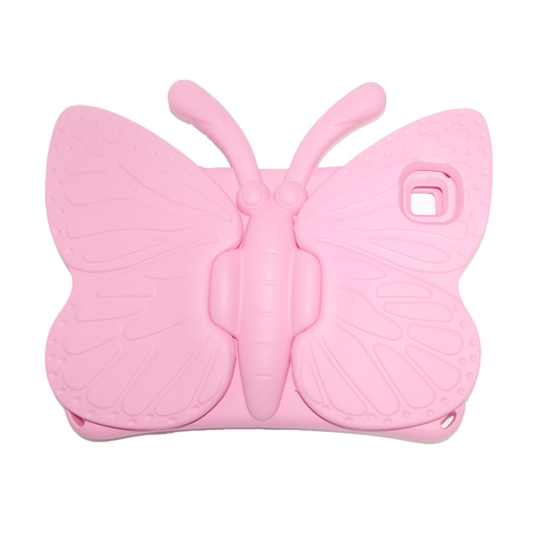 For Honor Pad X8 / X6 /7 Butterfly Bracket Kids EVA Shockproof Tablet Case(Pink)