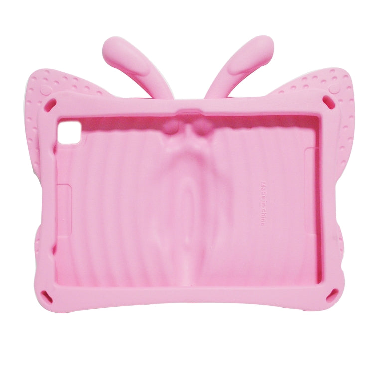For Honor Pad X8 / X6 /7 Butterfly Bracket Kids EVA Shockproof Tablet Case(Pink)