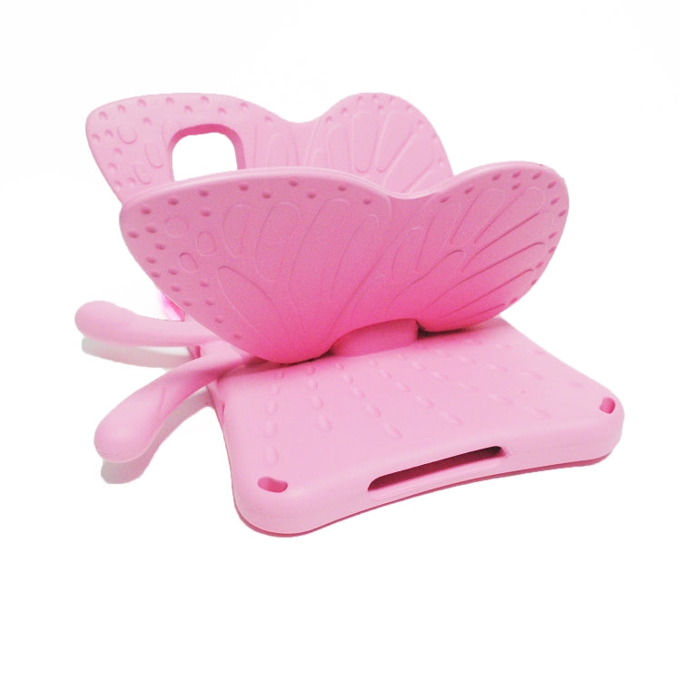 For Honor Pad X8 / X6 /7 Butterfly Bracket Kids EVA Shockproof Tablet Case(Pink)