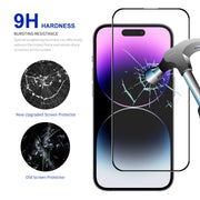 For iPhone 14 Pro Max ENKAY Easy Install High Alumina Silicon Full Glass Film