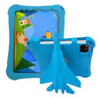 For iPad Pro 11 2024 360 Rotation Aircraft Holder EVA Shockproof Tablet Case(Blue) - iPad Pro 11 2024 Cases by PMC TechLife | Online Shopping South Africa | PMC TechLife | Buy Now Pay Later Mobicred