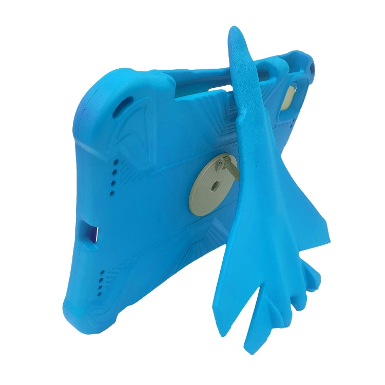 For iPad Pro 11 2024 360 Rotation Aircraft Holder EVA Shockproof Tablet Case(Blue)