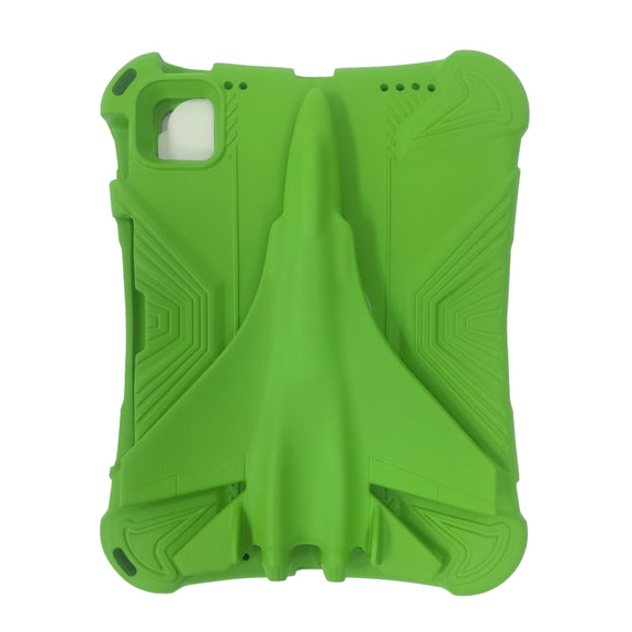 For iPad Pro 11 2024 360 Rotation Aircraft Holder EVA Shockproof Tablet Case(Green)
