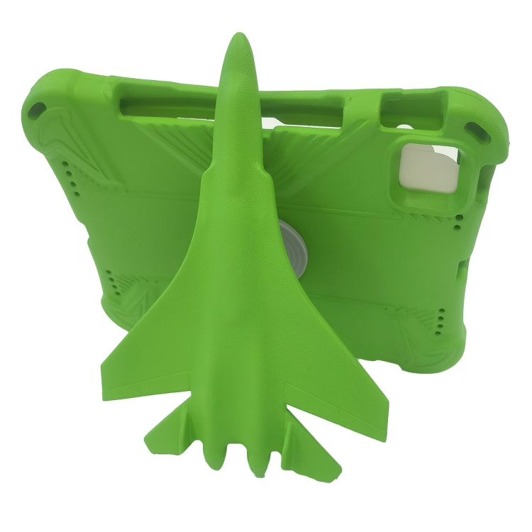 For iPad Pro 11 2024 360 Rotation Aircraft Holder EVA Shockproof Tablet Case(Green)