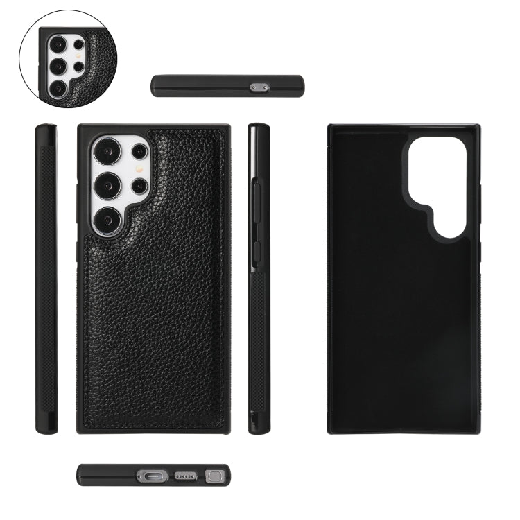 For Samsung Galaxy S24 Ultra 5G Crossbody Multi-functional Zipper Wallet Litchi Leather Phone Case(Black)