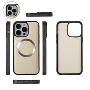 For iPhone 15 Pro Max MagSafe Crossbody Multi-functional Zipper Wallet Litchi Leather Phone Case(White)