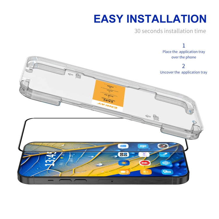For Samsung Galaxy S24 FE 5G ENKAY Easy Install High Alumina Silicon Full Glass Film