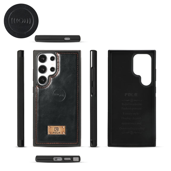 For Samsung Galaxy S24 Ultra 5G Multi-functional Zipper Wallet Leather Phone Case(Black)