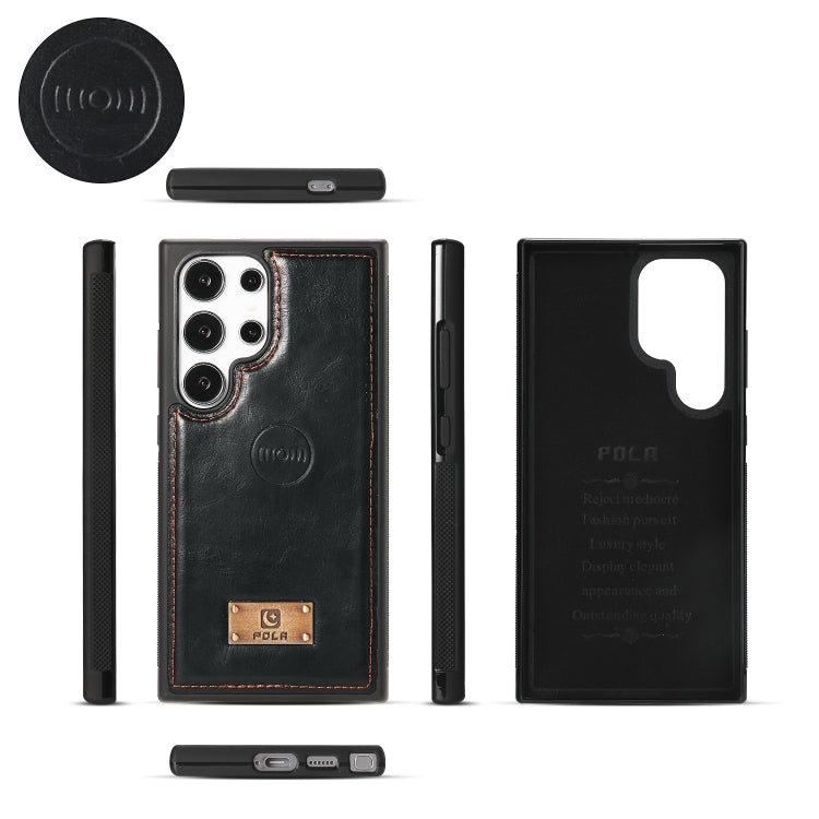 For Samsung Galaxy S24+ 5G Multi-functional Zipper Wallet Leather Phone Case(Black)