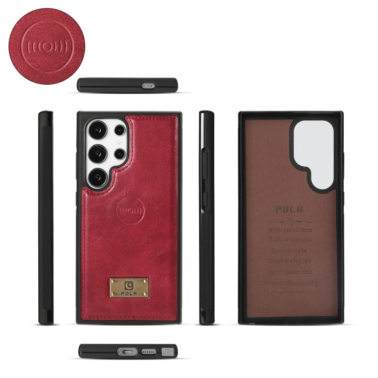 For Samsung Galaxy S24+ 5G Multi-functional Zipper Wallet Leather Phone Case(Red)