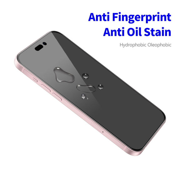For iPhone 14 / 16e / 13 / 13 Pro ENKAY Easy Install Anti-peeping Privacy Full Screen Tempered Glass Film