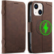 For iPhone 13 SUTENI J07 Multifunctional Horizontal Flip Magsafe Leather Phone Case(Brown) - iPhone 13 Cases by Suteni | Online Shopping South Africa | PMC TechLife | Buy Now Pay Later Mobicred