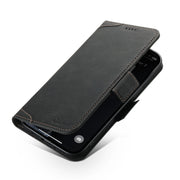 For iPhone 13 Pro Max SUTENI J07 Multifunctional Horizontal Flip Magsafe Leather Phone Case(Black)