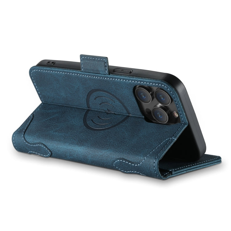 For iPhone 14 SUTENI J07 Multifunctional Horizontal Flip Magsafe Leather Phone Case(Blue)
