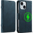 For iPhone 15 Plus SUTENI J07 Multifunctional Horizontal Flip Magsafe Leather Phone Case(Blue) - iPhone 15 Plus Cases by Suteni | Online Shopping South Africa | PMC TechLife | Buy Now Pay Later Mobicred