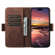 For iPhone 16 Pro SUTENI J07 Multifunctional Horizontal Flip Magsafe Leather Phone Case(Brown)