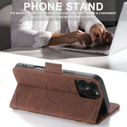 For iPhone 16 Pro Max SUTENI J07 Multifunctional Horizontal Flip Magsafe Leather Phone Case(Brown)